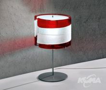 Radius small lampa stołowa czerwona 1x60W E14